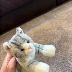 Plush Gray and White Cat Stuffed Animal